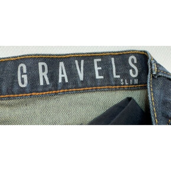 Gravels Slim Fit Mens Denim Jeans 34x32 Blue Cotton Blend Classic 5-Pocket - Picture 2 of 13
